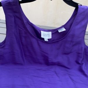 Lizden 100% SILK Purple Blouse Top S